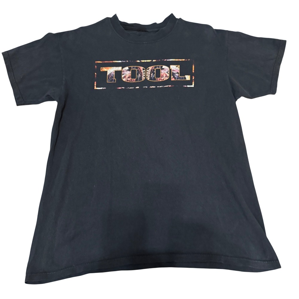 Tool Band T-Shirt Parabola Graphic‎ Black Vintage Double Sided Mens Large